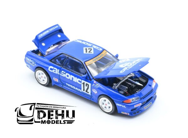 Auto a Escala 1/64 Nissan GTR R32 JTC 1990 CALSONIC #12, PR64-0104 Pop Race - Imagen 6