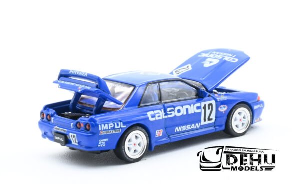 Auto a Escala 1/64 Nissan GTR R32 JTC 1990 CALSONIC #12, PR64-0104 Pop Race - Imagen 7