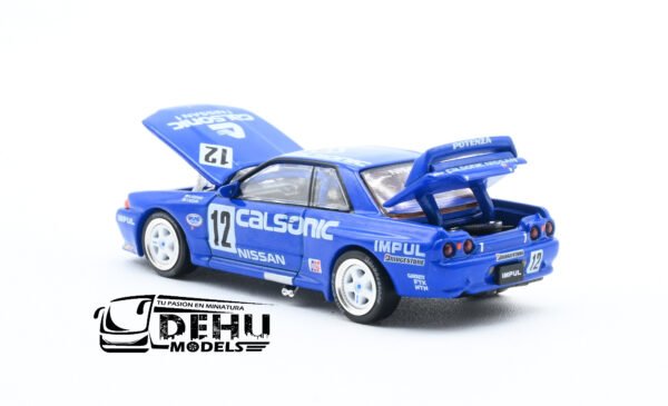 Auto a Escala 1/64 Nissan GTR R32 JTC 1990 CALSONIC #12, PR64-0104 Pop Race - Imagen 8