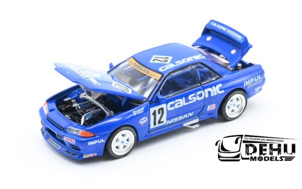 Auto a Escala 1/64 Nissan GTR R32 JTC 1990 CALSONIC #12, PR64-0104 Pop Race - Imagen 9