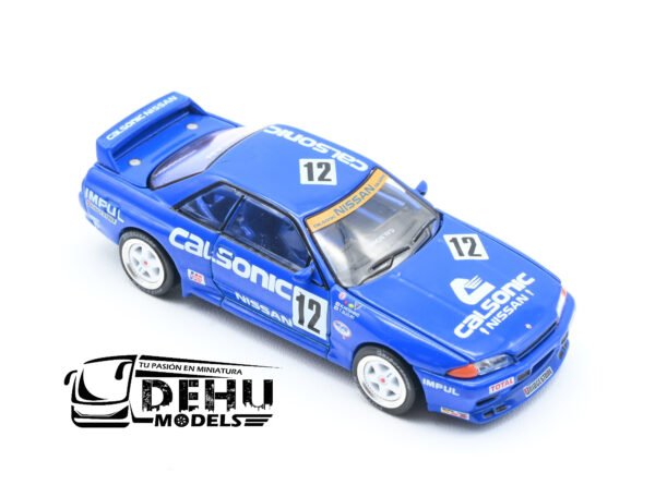 Auto a Escala 1/64 Nissan GTR R32 JTC 1990 CALSONIC #12, PR64-0104 Pop Race - Imagen 2