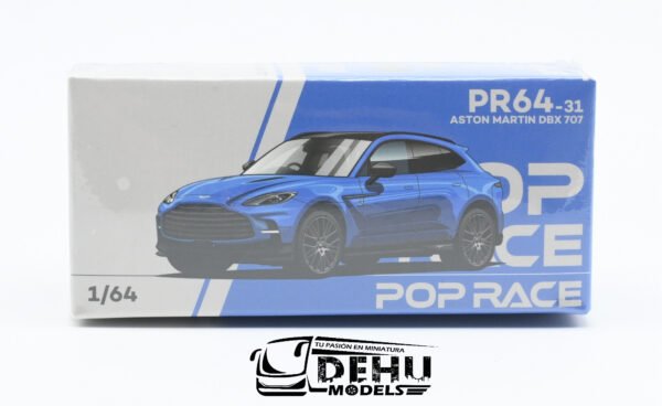 Camioneta a Escala 1/64 Aston Martin DBX 707 Azul, PR64-0031 Pop Race - Imagen 10