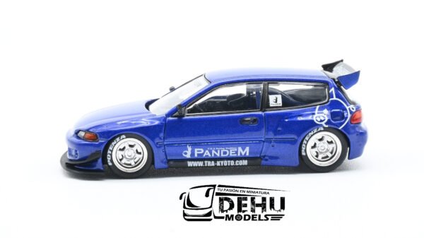 Auto a Escala 1/64 Pandem Civic EG6 Azul, PR64-0127 Pop Race - Imagen 10