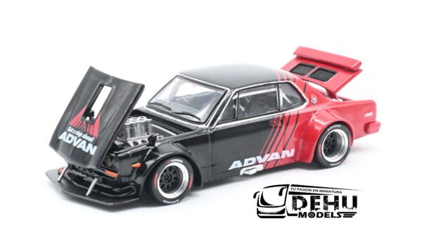 Auto a Escala 1/64 Skyline GT-R V8 Drift (Hakosuka) ADVAN PR64-0081 Pop Race - Imagen 8