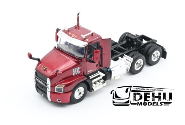 Tráiler a Escala 1/64 Mack Anthem Day Cab Solo Tracto Rojo, 60-0407 First Gear - Imagen 11