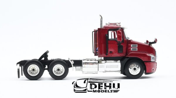 Tráiler a Escala 1/64 Mack Anthem Day Cab Solo Tracto Rojo, 60-0407 First Gear - Imagen 4