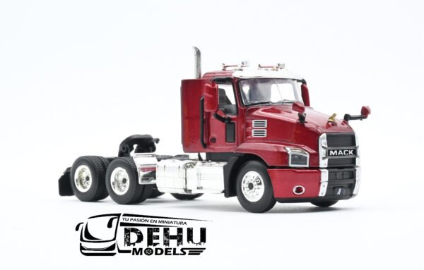 Tráiler a Escala 1/64 Mack Anthem Day Cab Solo Tracto Rojo, 60-0407 First Gear