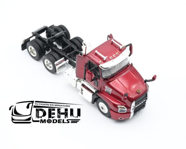Tráiler a Escala 1/64 Mack Anthem Day Cab Solo Tracto Rojo, 60-0407 First Gear - Imagen 2