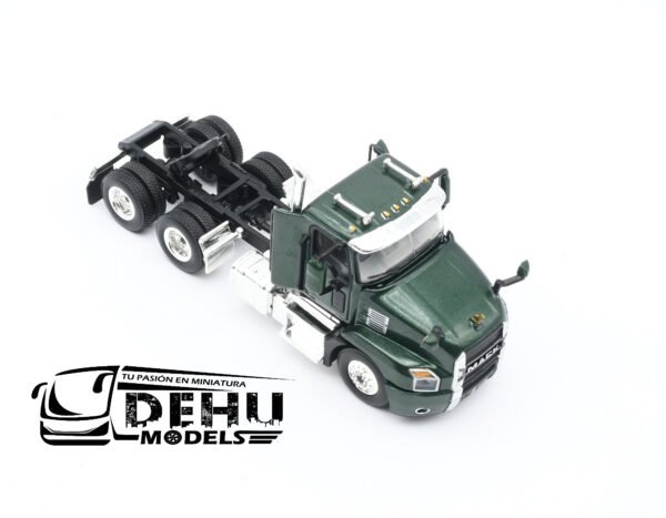 Tráiler a Escala 1/64 Mack Anthem Day Cab Solo Tracto Verde, 60-0596 First Gear - Imagen 2