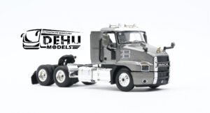 Tráiler a Escala 1/64 Mack Anthem Day Cab Solo Tracto Gris, 60-0621 First Gear