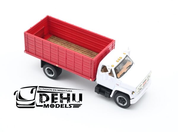 Camión a Escala 1/64 General Motors Company GMC 6500 Con Caja de Granos de Volteo de un eje, 60-0914 DCP By First Gear - Imagen 2