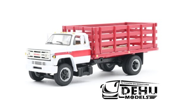 Camión a Escala 1/64 General Motors Company GMC 6500 Con Caja de Redilas de un eje, 60-0917 DCP By First Gear