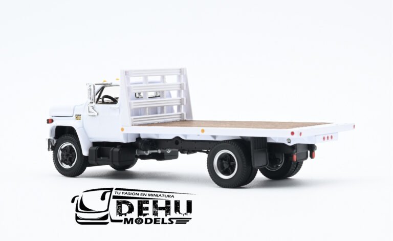 60-1021 Chevrolet Chevy C65 Cama Plana de un eje Blanco (5)