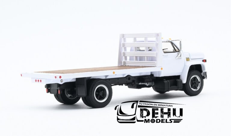 60-1021 Chevrolet Chevy C65 Cama Plana de un eje Blanco (6)