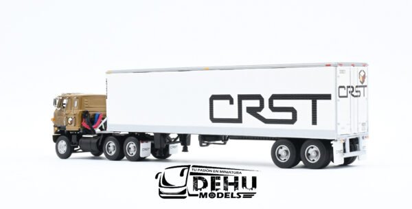 Tráiler a Escala 1/64 International Transtar COE Con Remolque Caja Seca Vintage de 40' CRST, 60-1066 DCP By First Gear - Imagen 8