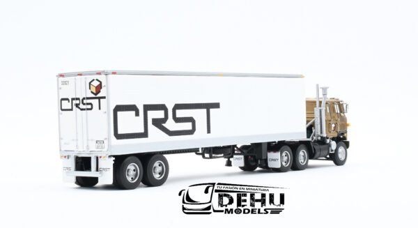 Tráiler a Escala 1/64 International Transtar COE Con Remolque Caja Seca Vintage de 40' CRST, 60-1066 DCP By First Gear - Imagen 5