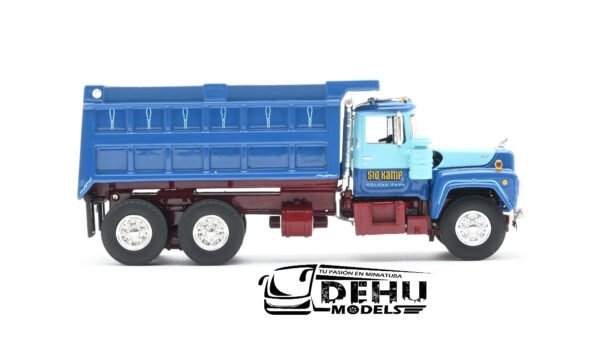 Camión a Escala 1/64 Mack R Model Dump Truck Volteo de dos ejes SID KAMP, 60-1161 DCP By First Gear - Imagen 4