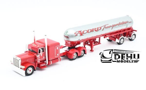 Tráiler a Escala 1/64 Petebilt 389 Con Remolque Tanque de Gas LP Mississippi Accord Transportation, 60-0691 DCP By First Gear - Imagen 10