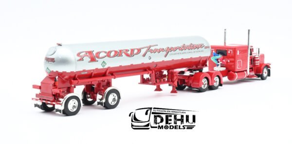 Tráiler a Escala 1/64 Petebilt 389 Con Remolque Tanque de Gas LP Mississippi Accord Transportation, 60-0691 DCP By First Gear - Imagen 5