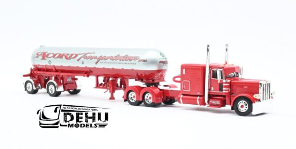 Tráiler a Escala 1/64 Petebilt 389 Con Remolque Tanque de Gas LP Mississippi Accord Transportation, 60-0691 DCP By First Gear - Imagen 3