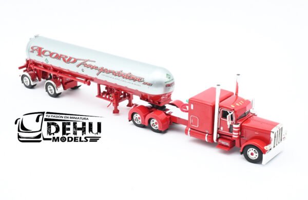 Tráiler a Escala 1/64 Petebilt 389 Con Remolque Tanque de Gas LP Mississippi Accord Transportation, 60-0691 DCP By First Gear - Imagen 2