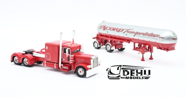 Tráiler a Escala 1/64 Petebilt 389 Con Remolque Tanque de Gas LP Mississippi Accord Transportation, 60-0691 DCP By First Gear - Imagen 6