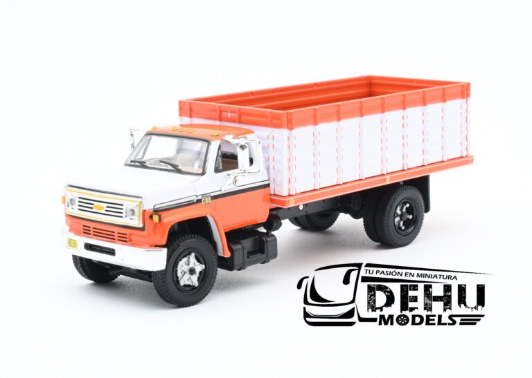 60-1200 Chevrolet Chevy C65 Con Caja de Granos de Volteo de un eje Naranja - Blanco - Negro (2)