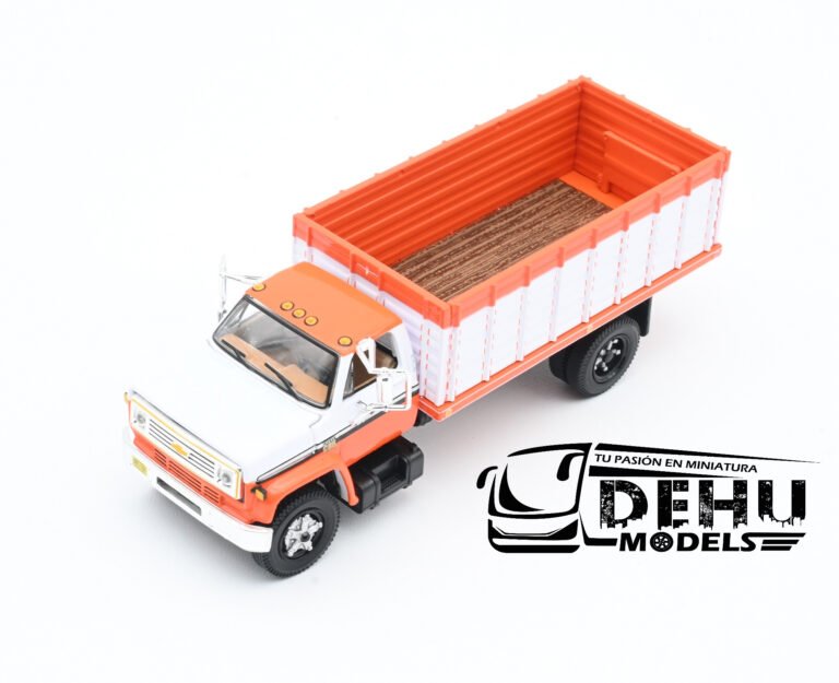 60-1200 Chevrolet Chevy C65 Con Caja de Granos de Volteo de un eje Naranja - Blanco - Negro (3)