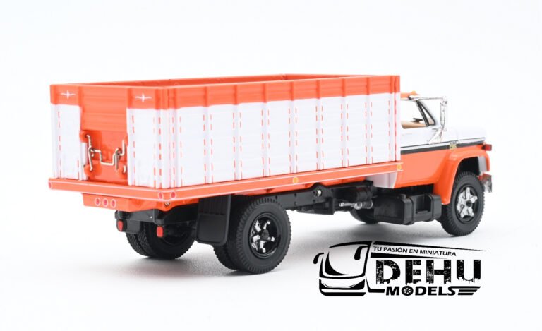 60-1200 Chevrolet Chevy C65 Con Caja de Granos de Volteo de un eje Naranja - Blanco - Negro (6)