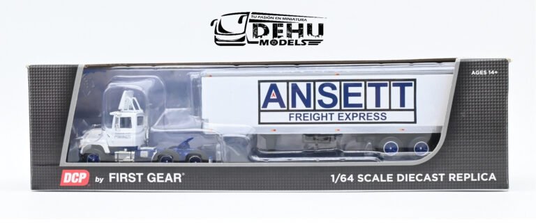 60-1284 Ford LT-9000 Day Cab con Remolque Caja Seca Vintage de 40' de Tres Ejes ANSETT Freight Express (11)