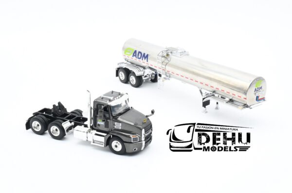 Tráiler a Escala 1/64 Mack Anthem Day Cab Con Remolque Tanque Sanitario Brenner ADM Archer Daniels Midland, 60-1319 DCP By First Gear - Imagen 6