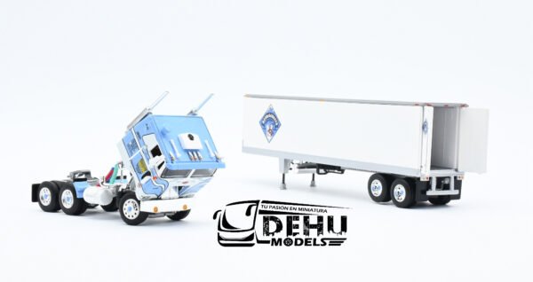 Tráiler a Escala 1/64 Peterbilt 352 COE Con Remolque Refrigerado Thermoking de 40' Vintage Refrigerated Transport, 60-1427 DCP By First Gear - Imagen 7