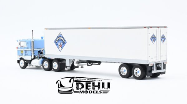 Tráiler a Escala 1/64 Peterbilt 352 COE Con Remolque Refrigerado Thermoking de 40' Vintage Refrigerated Transport, 60-1427 DCP By First Gear - Imagen 8