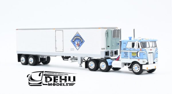 Tráiler a Escala 1/64 Peterbilt 352 COE Con Remolque Refrigerado Thermoking de 40' Vintage Refrigerated Transport, 60-1427 DCP By First Gear - Imagen 3