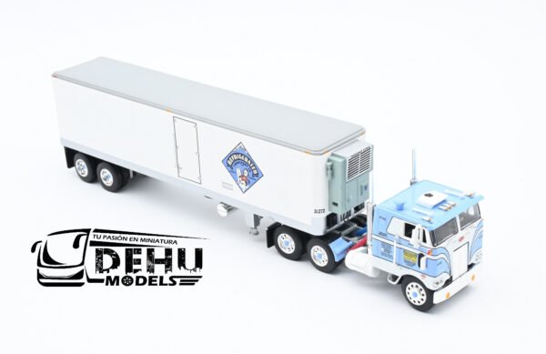 Tráiler a Escala 1/64 Peterbilt 352 COE Con Remolque Refrigerado Thermoking de 40' Vintage Refrigerated Transport, 60-1427 DCP By First Gear - Imagen 2