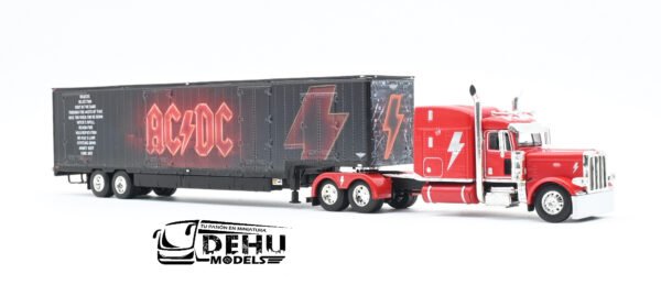 Tráiler a Escala 1/64 Peterbilt 389 Techo Medio Con Remolque Caja Seca de Mudanza Kentucky AC / DC, 69-1063 DCP By First Gear - Imagen 3