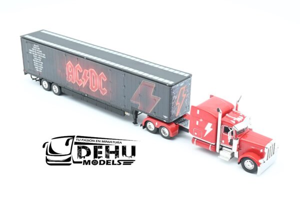 Tráiler a Escala 1/64 Peterbilt 389 Techo Medio Con Remolque Caja Seca de Mudanza Kentucky AC / DC, 69-1063 DCP By First Gear - Imagen 2