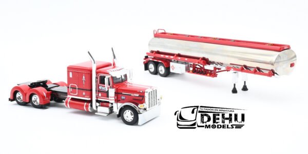 Tráiler a Escala 1/64 Peterbilt 389 Con Remolque Tanque Heil de Combustible Wayne Transports, 69-2000 DCP By First Gear - Imagen 9