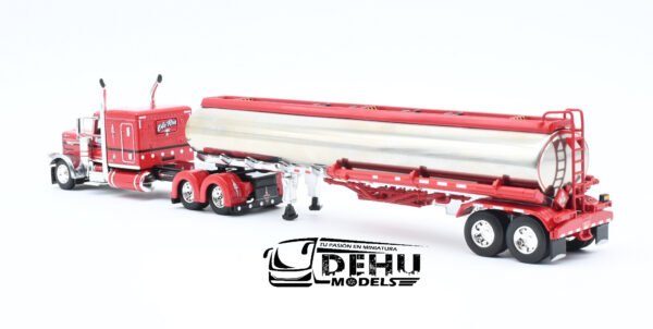 Tráiler a Escala 1/64 Peterbilt 389 Con Remolque Tanque Heil de Combustible Wayne Transports, 69-2000 DCP By First Gear - Imagen 10