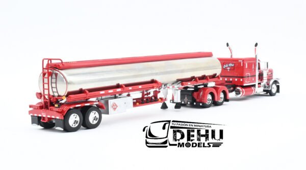 Tráiler a Escala 1/64 Peterbilt 389 Con Remolque Tanque Heil de Combustible Wayne Transports, 69-2000 DCP By First Gear - Imagen 6