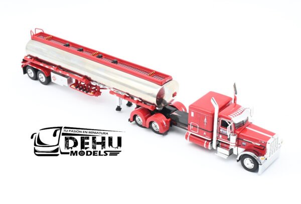 Tráiler a Escala 1/64 Peterbilt 389 Con Remolque Tanque Heil de Combustible Wayne Transports, 69-2000 DCP By First Gear - Imagen 3