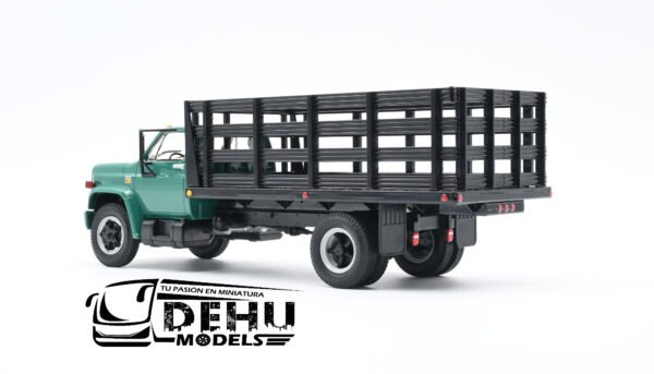 Camión a Escala 1/34 Chevrolet Chevy C65 Con Caja de Redilas de un eje Verde - Negro, 10-4219 First Gear - Imagen 8