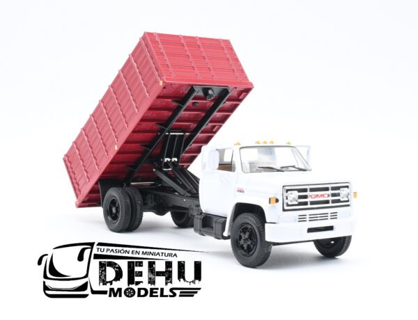 Camión a Escala 1/34 General Motors Company GMC 6500 Con Remolque de Granos Blanco - Rojo, 10-4255 First Gear - Imagen 6