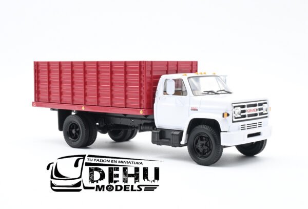 Camión a Escala 1/34 General Motors Company GMC 6500 Con Remolque de Granos Blanco - Rojo, 10-4255 First Gear - Imagen 3