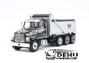 Camión a Escala 1/50 Western Star 4700 SF Dump Truck Camion de Volteo Negro - Gris, 16399 ERTL