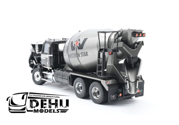 Camión a Escala 1/50 Western Star 4700 SB Mezcladora de Concreto Betonniere Negro - Gris, 16400 ERTL - Imagen 7