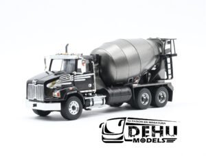 Camión a Escala 1/50 Western Star 4700 SB Mezcladora de Concreto Betonniere Negro - Gris, 16400 ERTL
