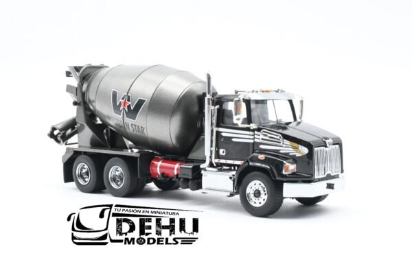 Camión a Escala 1/50 Western Star 4700 SB Mezcladora de Concreto Betonniere Negro - Gris, 16400 ERTL - Imagen 3