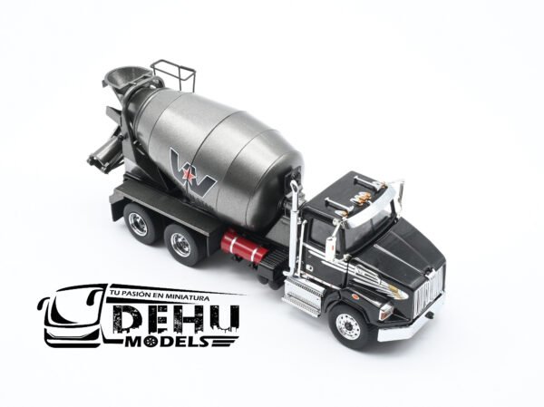 Camión a Escala 1/50 Western Star 4700 SB Mezcladora de Concreto Betonniere Negro - Gris, 16400 ERTL - Imagen 2