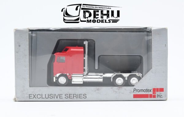 Tráiler a Escala 1/87 Kenworth K100 Solo Tracto De Chasis Largo XXL Rojo - Cromo, 35260 Promotex - Imagen 10